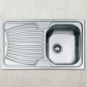 FREGADERO FRANKE ONDA 611 ONX 611, INOX, 1 CUBETA + ESCURRIDOR, REVERSIBLE