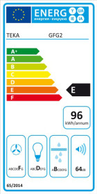 Teka 40446752 - Grupo Filtrante GFG 2 55 Cm Negro Clase E
