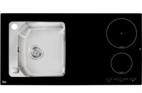 Teka 10307001 - Fregadero con Placa de Inducción Compact Lux 100.520 1C 2I Dcha