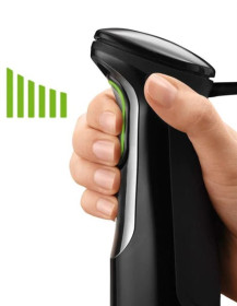 Braun MQ735 - Batidora de mano Minipimer 7 Sauce Negra con accesorios y 750W