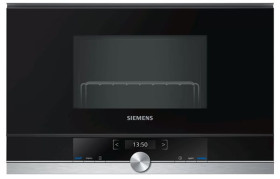 Siemens BE634RGS1 - Microondas integrado 21 litros inox y negro 900 W