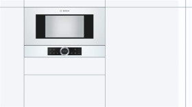 Bosch BFL634GW1 - Microondas Integrable 38x60cm 21L 900W Cristal Blanco