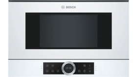 Bosch BFL634GW1 - Microondas Integrable 38x60cm 21L 900W Cristal Blanco