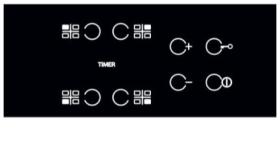 Whirlpool AKT 8090/NE - Placa vitrocerámica con 4 zonas de cocción