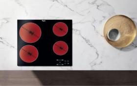 Whirlpool AKT 8090/NE - Placa vitrocerámica con 4 zonas de cocción