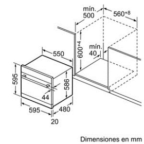 Lavavajillas Compacto Balay 3VC732XC Clase A+ 60x60 Cm Integrable