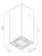 Elica PRF0006491 - Campana Pared Aspirante Kuadra 43Cm Clase D Acero