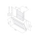 Elica PRF0094413 - Campana Amélie Decorativa Pared 85Cm Clase A Blanco