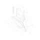 Elica PRF0094744 - Campana Om Air Decorativa Pared 75Cm Clase A Negro