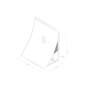Elica PRF0096484 - Campana Nuage Pared 75Cm Clase A Acero Inox y Yeso