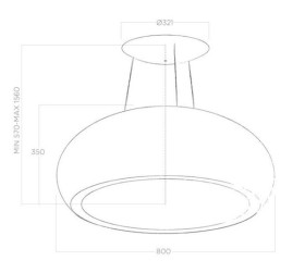 Elica PRF0098394 - Campana Seashell en Inox Brillante de 80cm Filtrante