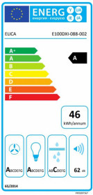 Elica PRF0098891 - Campana de pared Flat Glass Plus de 70cm Inox y vidrio