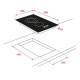 Teka 40228080 - Placa Modular CGB LUX 30 2G AL CI Gas Butano 30cm