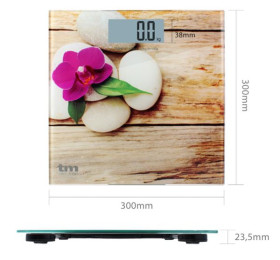 TM Electron TMPBS014 - Báscula de Baño 150 Kg Pantalla LCD