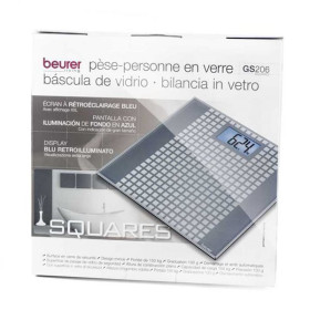 Beurer GS206 - Báscula de Baño 150 Kg Pantalla LCD Apagado Automático