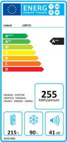 Frigorifico combinado Indesit LI8FF2IX SEMI No Frost Inox 189cm A++