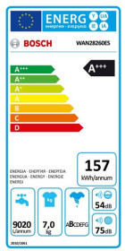 Lavadora Bosch WAN28260ES 7 kkilos 1.400 r.p.m.Blanca A+++-10%