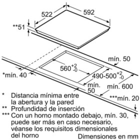 Encimera Inducción Bosch PVJ631FB1E 60Cm. DirectSelect Zona Combi+ 28