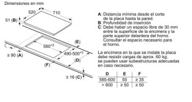 Siemens EH775LDC1E - Placa de inducción de 70cm Zona gigante de 32cm