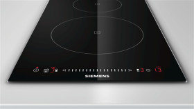Placa de inducción iQ100 Siemens EH375FBB1E 30cm Negro 2 zonas Dominó