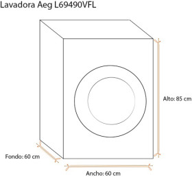 Aeg L69490VFL - Lavadora de Carga Frontal 9 Kg Blanca 1400 Rpm Clase A+++