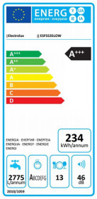 Electrolux ESF5535LOW - Lavavajillas 60Cm 13 Servicios A+++ Blanco