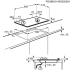 Zanussi ZGG65334XA - Placa de gas natural de 3 zonas y 60cm con Wok