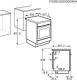 Zanussi ZCV540G1WA - Cocina Vitrocerámica 4 Zonas y Horno Eléctrico