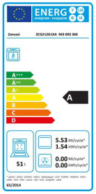 Zanussi ZCG212G1XA - Cocina Gas Butano 50 Cm 4 Fuegos Temporizador Inoxidable