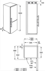Zanussi ZRB34315XA - Frigorífico combinado de 185 x 60 cm Clase A++ Inox Antihuellas
