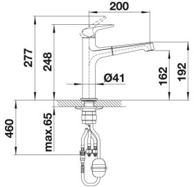 Blanco 520332 - Grifo Felisa Tartufo Caño Giratorio 140º