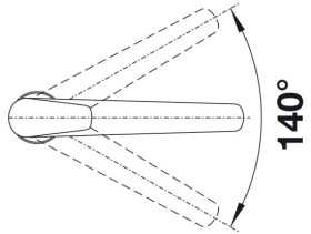 Blanco 520332 - Grifo Felisa Tartufo Caño Giratorio 140º
