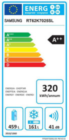 Samsung RT62K7025SLES - Frigorífico 2 Puertas 186 x 83cm A++ NoFrost Inox