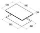 Cata 08073008 - Placa Inducción IB 6021 BK 3 Zonas 59cm Táctil