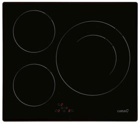 Cata *DISCONTINUADO* 08073008 - Placa Inducción IB 6021 BK 3 Zonas 59cm Táctil