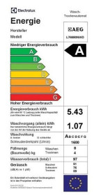 Lavadora-Secadora Aeg L76680NWD. Programa de Vapor. Sistema Protex