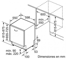 Balay 3VF305NA - Lavavajillas Integrable 13 Cubiertos Clase A+++