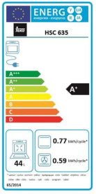 Teka HSC 635 - Horno compacto multifunción A+ de 45cm HydrocleanPRO