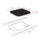 Teka 40239024 - Placa Vitrocerámica TC 6400 4 Zonas Cristal Biselado