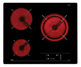 Teka TB 6310  - Placa Vitrocerámica 60x63 cm Cristal Negro