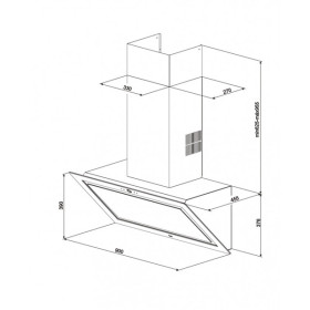 Teka 40437200 - Campana Quadro DLV 985 Decorativa Pared Clase A Negra