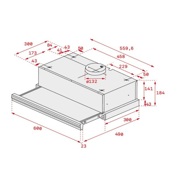 Teka 40436820 - Campana CNL 6415 Plus Telescópica 60 Cm Inoxidable