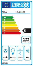 Teka 40436800 - Campana CNL 6400 Telescópica 60 Cm Inoxidable