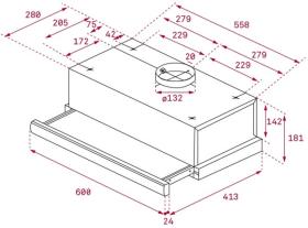 Teka 40474261 - Campana TL 6420 Telescópica 60 Cm Blanca