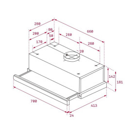 Teka 40474110 - Campana TL 7420 Telescópica 70 Cm 2 Motores Inox