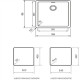 Teka 40143831 - Fregadero RADEA 500.400 Mueble 60 Cm Negro Metálico