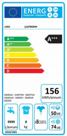 AEG L6FBG844 - Lavadora de 8 kg con Motor Inverter Clase A+++ y 1400 rpm