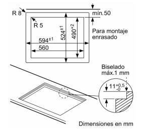 Bosch PPP6A6B20 - Placa de Gas Natural 60 Cm 4 Quemadores Negro