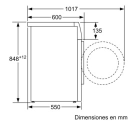 Lavadora Bosch WAN2426XES, Clase A +++, 7 kg , 1.200 r.p.m, 85 cm