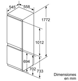 Bosch KIN86AF30F - Frigorífico integrado de 177.2 x 56 cm Clase A++ noFrost